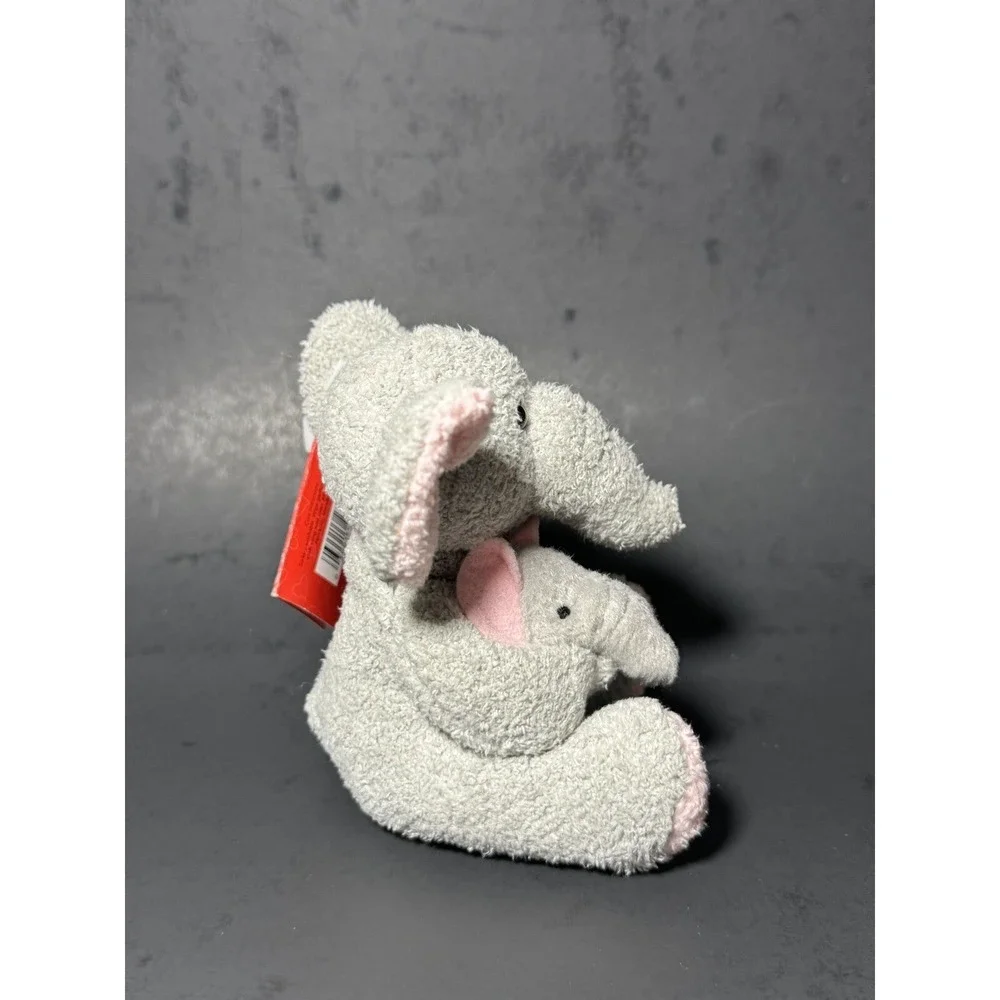 Vintage Russ Luv Pets Mother Elephant and Baby Bean Bag Plush 4